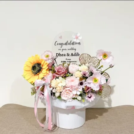 Bloom Box Akrilik Ucapan Wedding Probolinggo